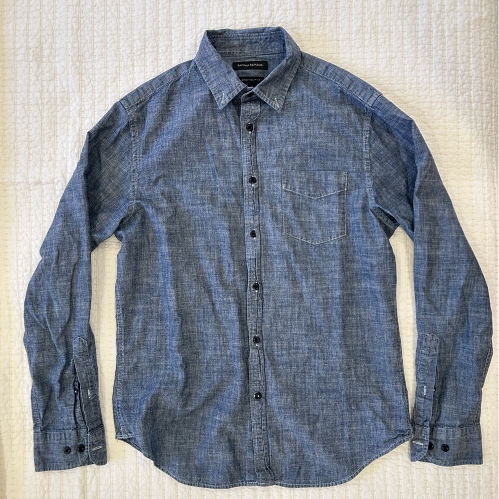 Banana Republic Chambray Blue Shirt